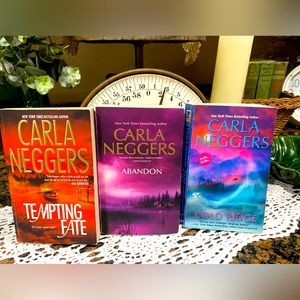 Lot of 3 Carla Neggers Romantic Suspense Mass Market Paperback Books MIX